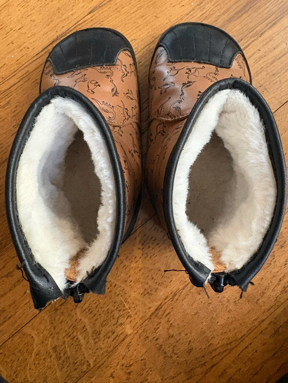 Little Love Bug Dexter Leather Dinosaur Boots